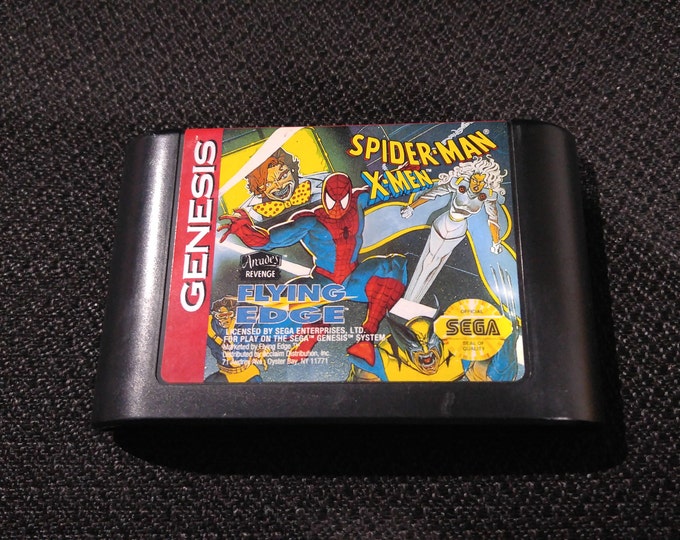 Spider-man X-men Arcade's Revenge Sega Genesis