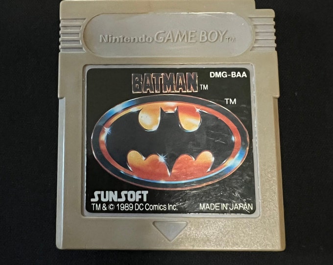 Batman 1989 Sunsoft Nintendo Gameboy