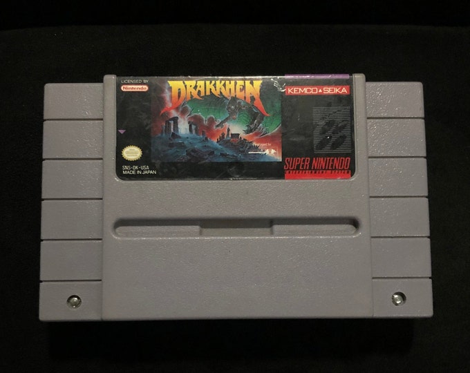 Drakkhen Super Nintendo Entertainment System Game SNES