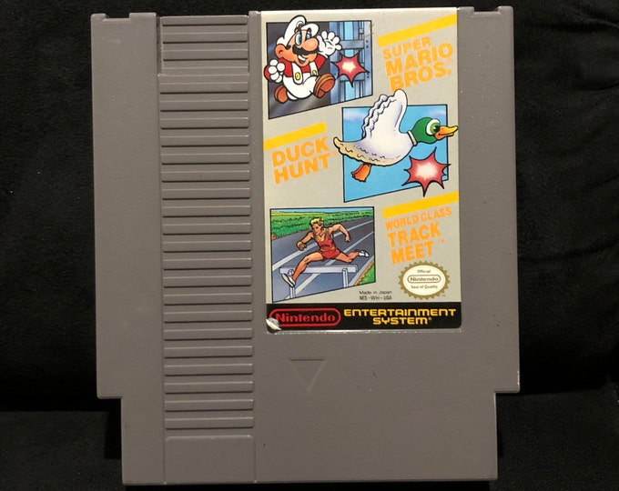 Super Mario Bros Duck Hunt and World Class Track Meet Nintendo Entertainment System NES