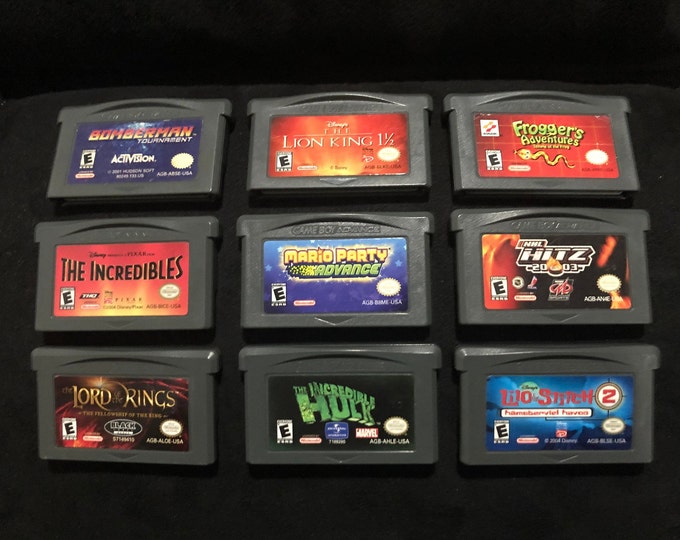 Nintendo Gameboy Advance Games: You Pick! GBA