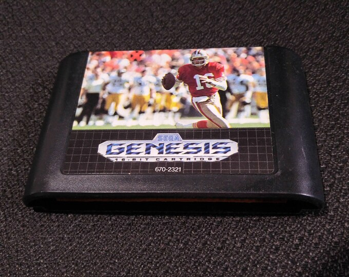 Joe Montana Sports Talk Football Sega Genesis