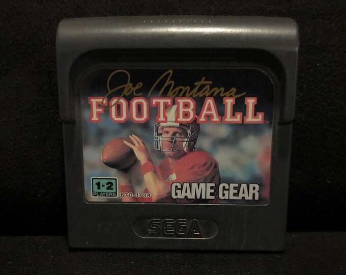 Joe Montana Football Sega Game Gear