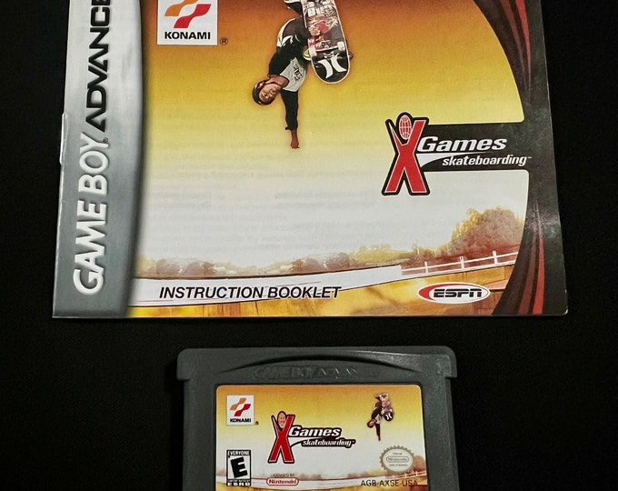 ESPN X Games Skateboarding with Instruction Booklet Nintendo Gameboy Advance