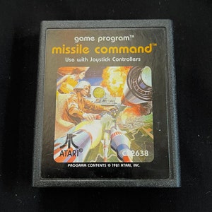 Jeu Atari 2600 Missile Command - Version Française D'occasion En Bon état Fonctionnel