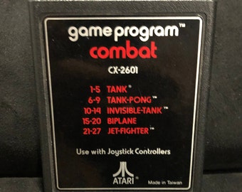 Combat Text Label Atari 2600