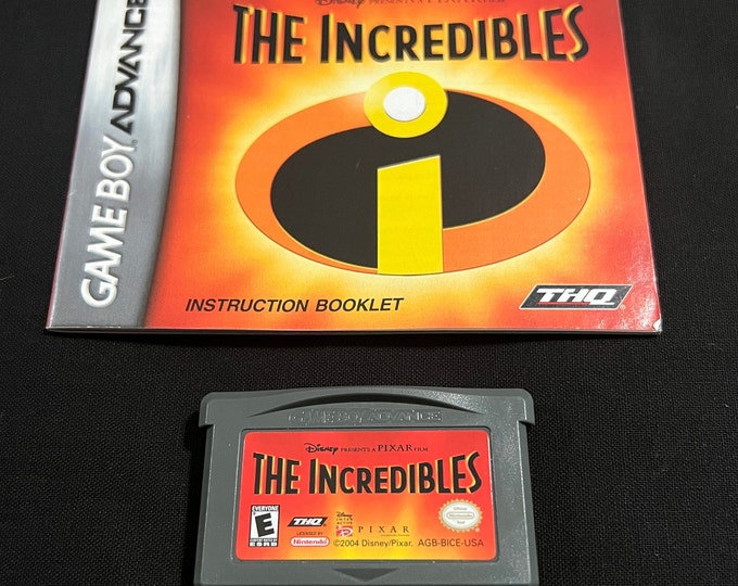 The Incredibles with Instruction Booklet Nintendo Gameboy Advance