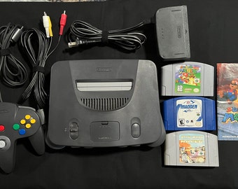 Nintendo 64 Charcoal System with Games Bundle