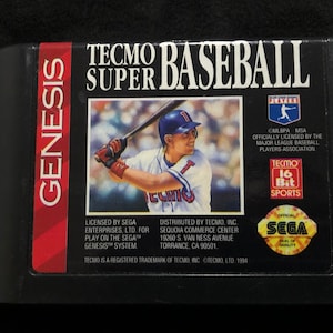 Tecmo Super Baseball Sega Genesis