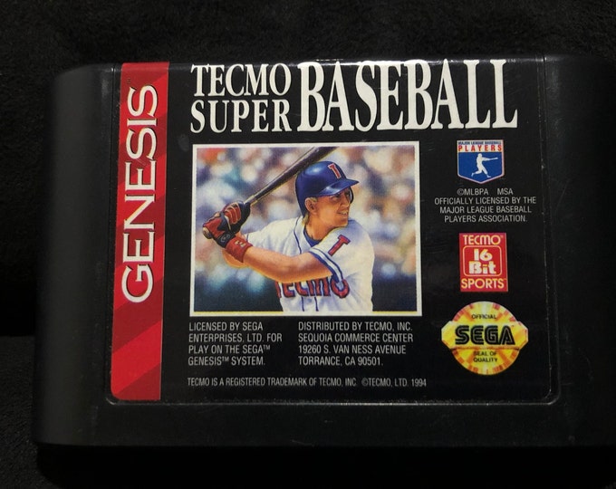 Tecmo Super Baseball Sega Genesis