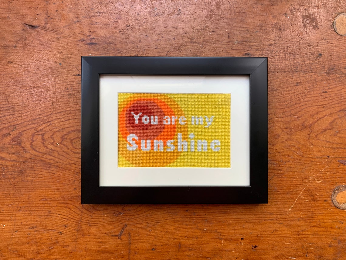 You Are My Sunshine Counted Cross Stitch Pattern PDF - Etsy