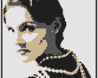Coco Chanel - Kreuzstichmuster - Andy Bauch Kreuzstich - Digital Download - Coco Chanel Wandkunst