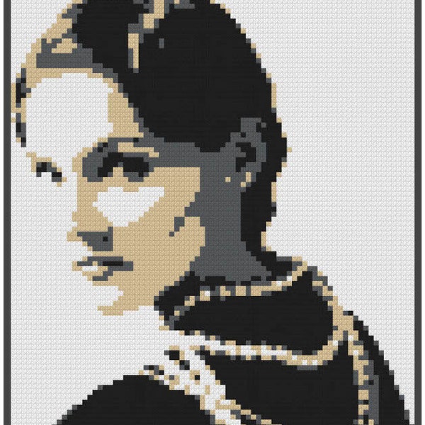 Coco Chanel - Cross Stitch Pattern - Counted Cross Stitch - Andy Bauch - Digital Download - Coco Chanel Wall Art