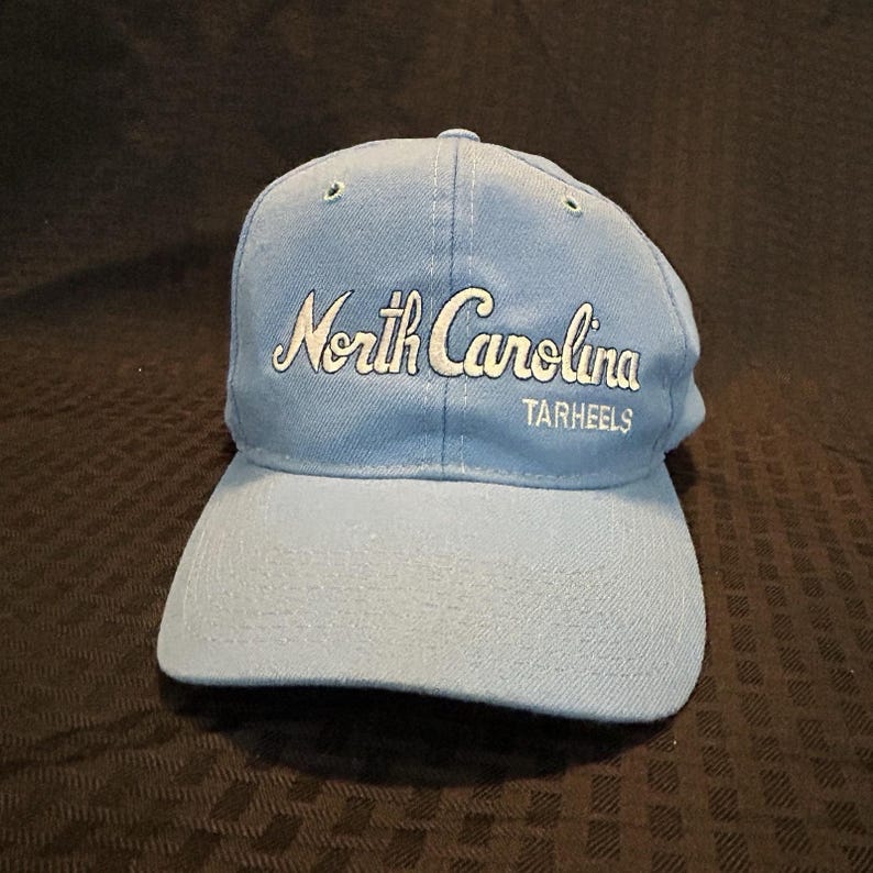 VTG The Game Snapback Hat Cap North Carolina Tar Heels Script 90s UNC image 1