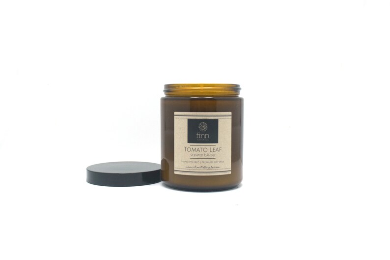 Hand Poured Premium TOMATO LEAF Scented Soy Candle ~ 9 oz