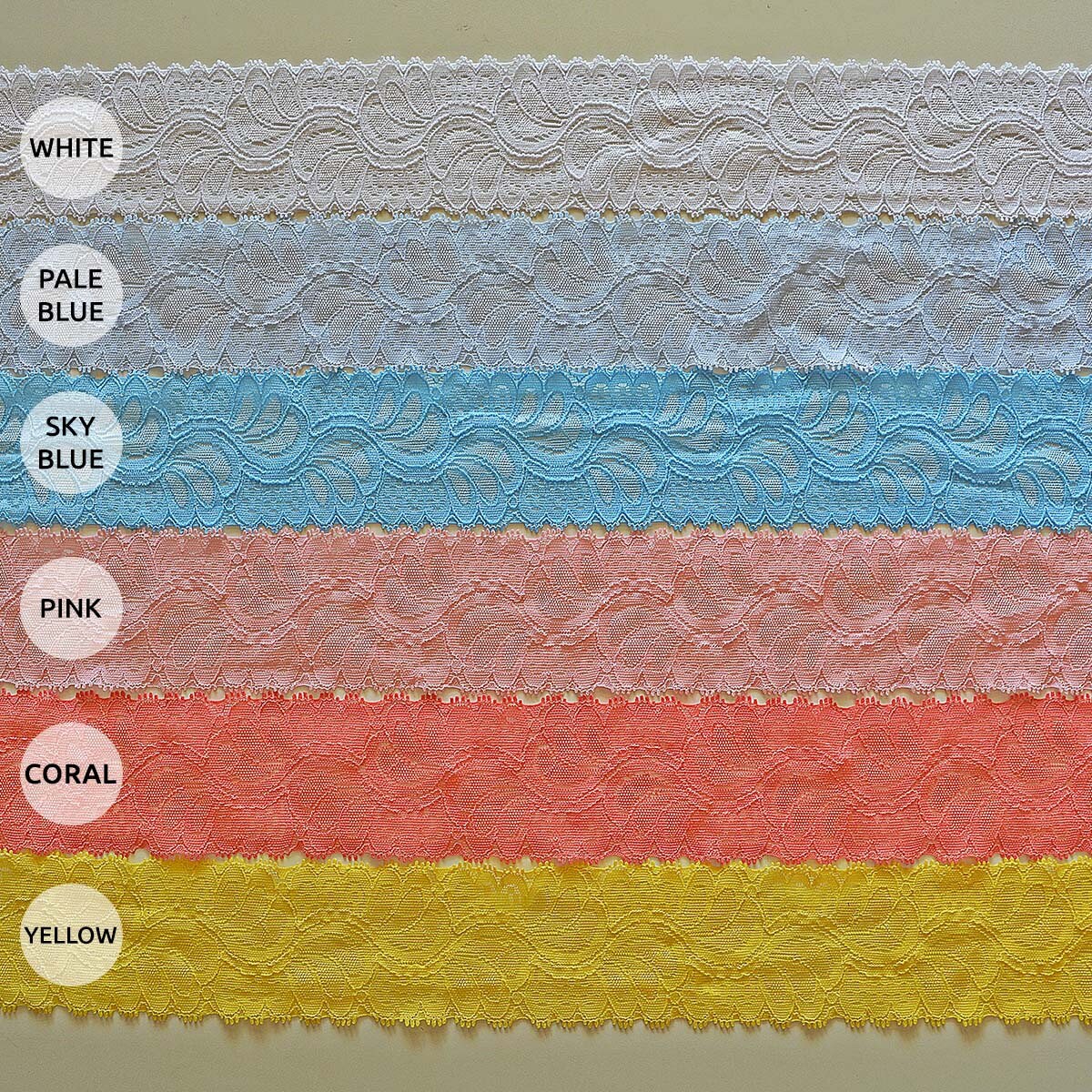 Yellow Lace White Flower Wedding Garter Set, Yellow Stretch Lace Bridal