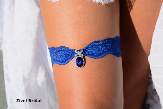 Something Blue For Wedding Gold Garter Blue Wedding Rhinestone Garter Navy Blue Garter lingerie Garter Lace Garter Set Blue Bridal Garter
