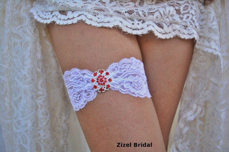 White Garter Wedding Garter Set Bridal Red Rhinestone For Wedding Lace Garter Set Toss Garter Red Garter Set Bridal Silver Crystal Garter