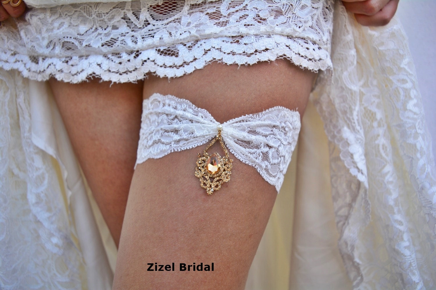 Weddings Garter Set Ivory Lace Garte Bridal Garter Etsy