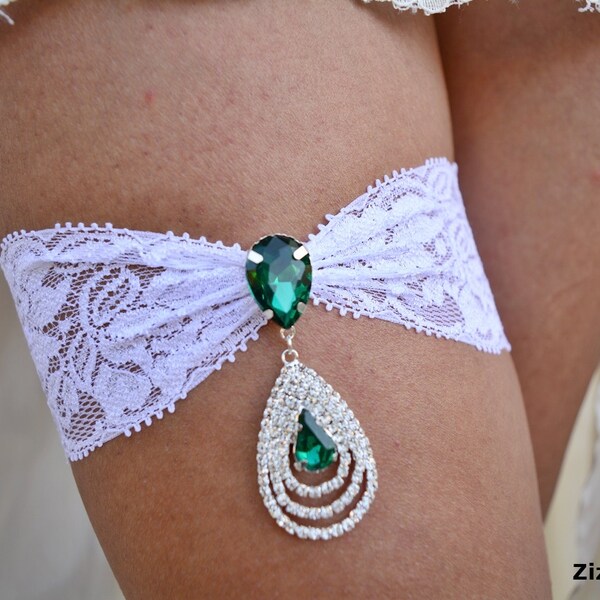 Teal/Blue Holo Garters (set of 2) main image 1