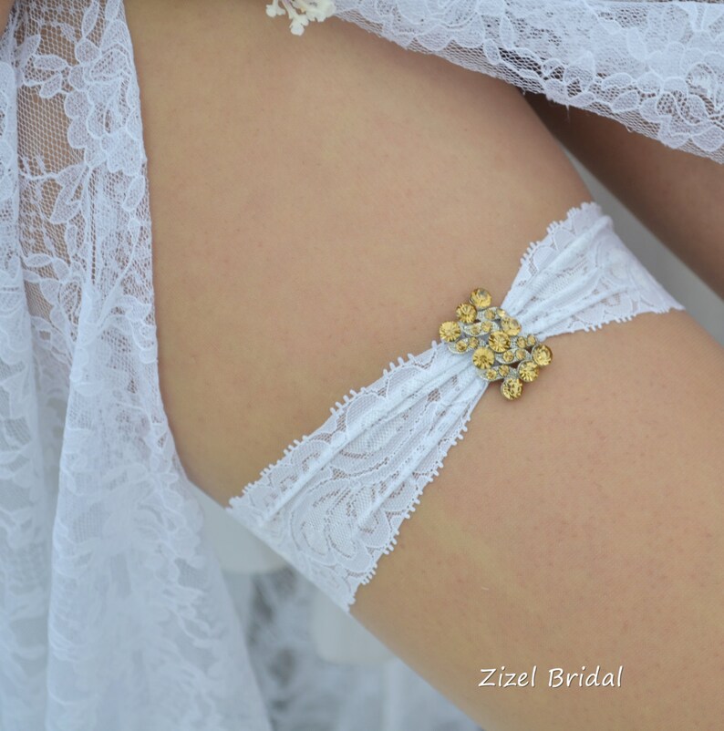Rhinestone Garter Gold Garte Set Gold Wedding Garter,White Garter Bridal Garter Set White Lace Garter Something Blue Cristal Garter