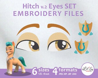 Hitch v.2 Eyes SET - Embroidery Machine Design