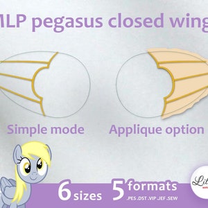 Pegasus wings - Embroidery Machine Design