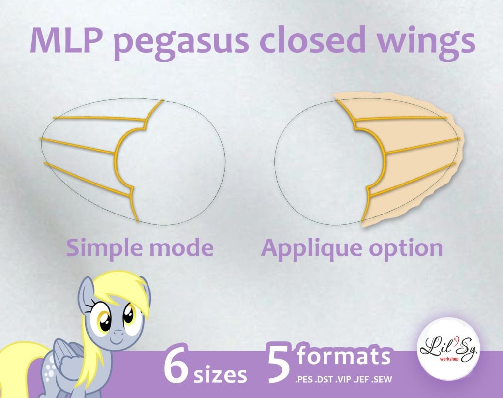 Pegasus Wings Embroidery Machine Design - Etsy