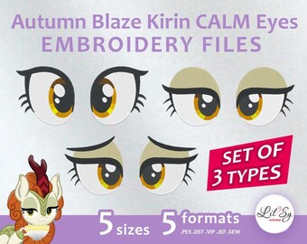 Autumn Blaze Kirin CALM Eyes SET - Embroidery Machine Design