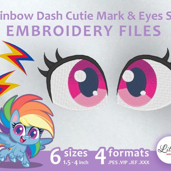 Rainbow Dash Eyes - Etsy