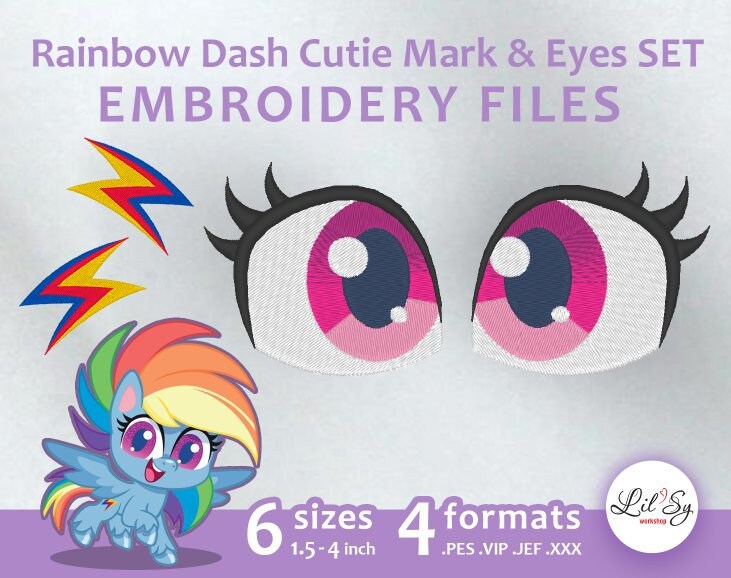 Rainbow Dash Eyes - Etsy
