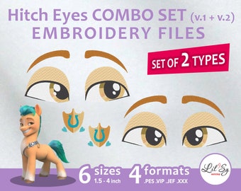 Hitch Eyes COMBO SET - Embroidery Machine Design