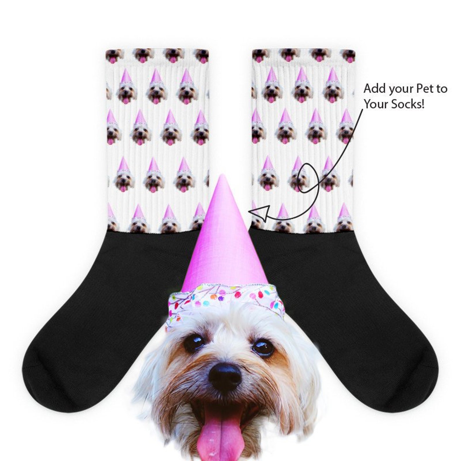 2 PAIRS for 30 Dog Face in Socks Pet Face Socks Pet Socks Etsy