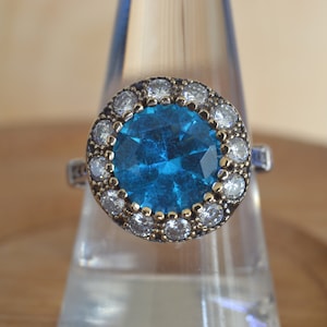 925k Silver Aquamarine Gem Ring, Hurrem sultan ring, 925k Silver Ottoman Ring, Turkish Ring, Turkish jewelry, Women rings