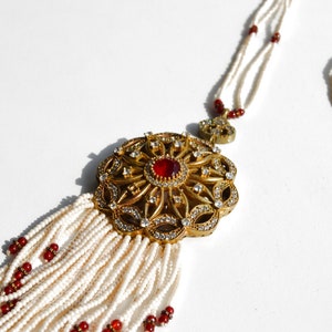 Ruby! Kwastje ketting, Turkse ketting, Ottomaanse sieraden, bruiloft sieraden, Hurrem Sultan, Grandbazaar