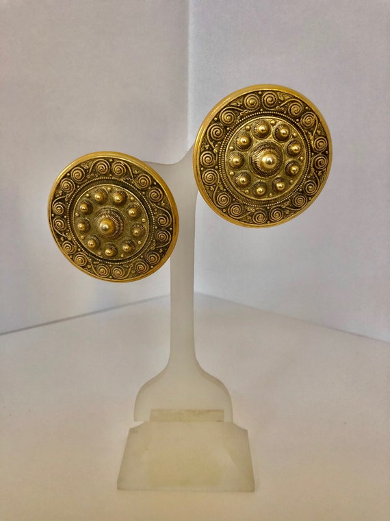 Gold Plated Clip-On Discs 2" Diameter