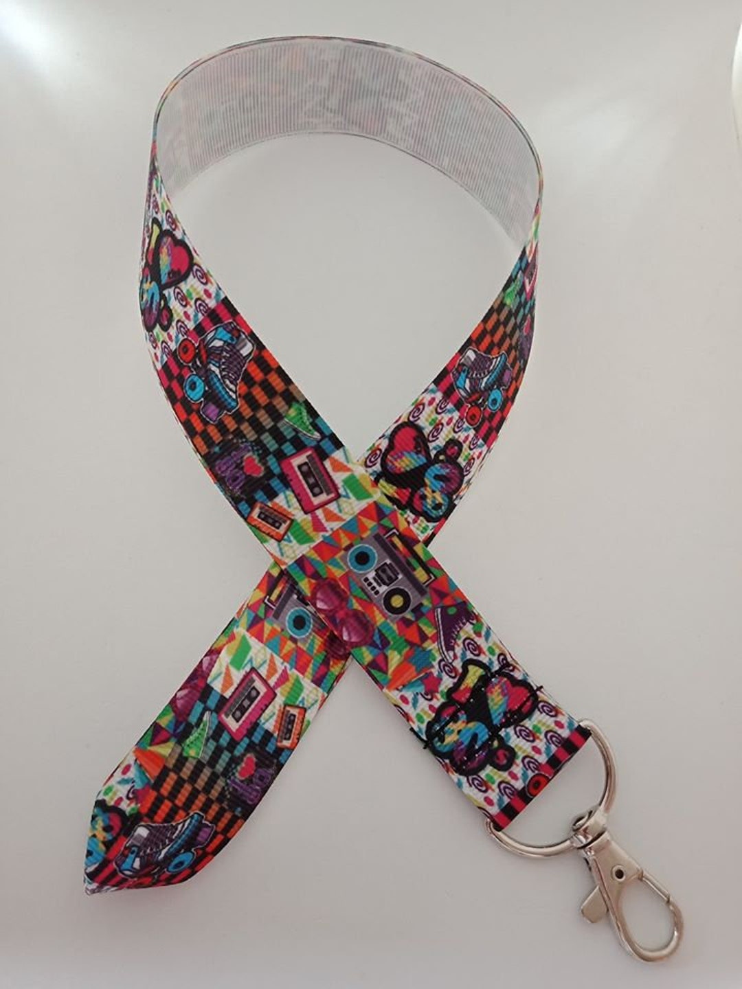 I Love the 80's Retro Lanyard / ID Holder / Badge Holder - Etsy
