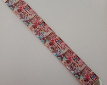 Paris Eiffel Tower print webbing bookmark