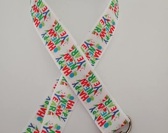 Cordino di auguri di Buon Anno / Porta badge / Porta badge