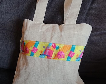 Mini birthday tote bag / gift bag