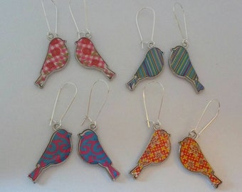 Pendientes de pájaro