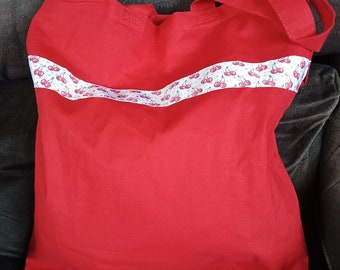 Rote Kirsche Einkaufstasche / Einkaufstasche