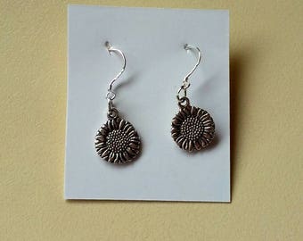 Sunflower dangle earrings