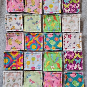 Child's 20 piece fabric memory game / board game