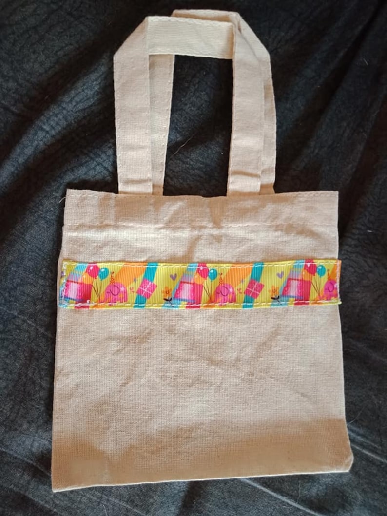 Mini birthday tote bag gift bag
