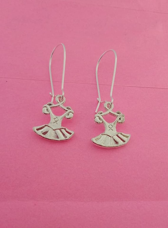 silver dress earrings Classic Silver Thin Pearl Drop Earrings