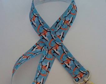 Blue shark lanyard / ID holders