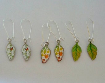 Leaf earrings / Autumn jewelry