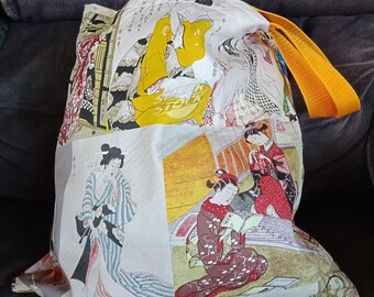 Asian / oriental print tote bag / shopping bag