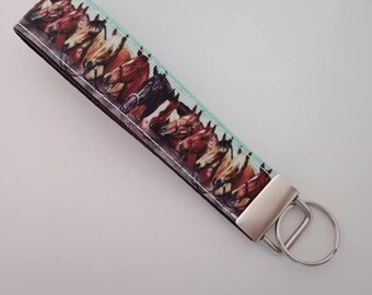 Horse key fob wristlet